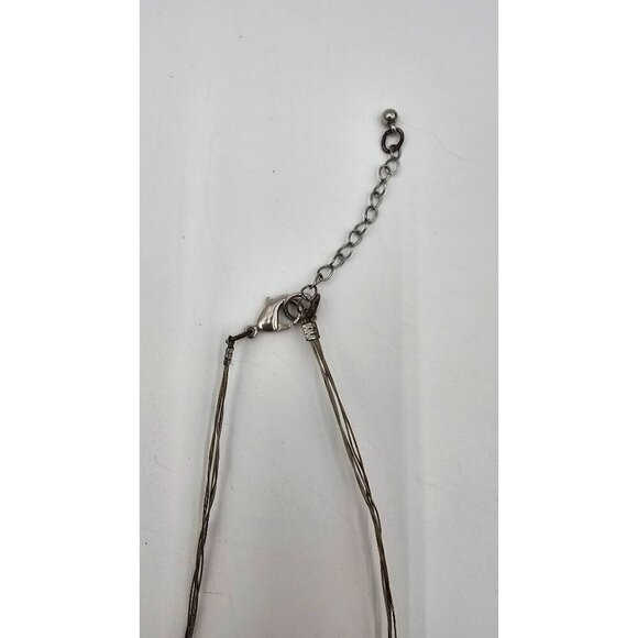 Vintage Multi-Strand Beaded Necklace w/ Different Styles of White Art Glass - Picture 6 of 7